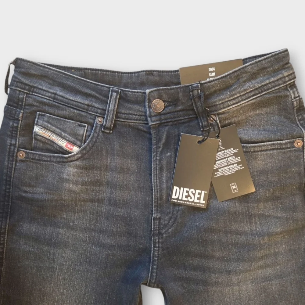 NWT Diesel D-Joy Slim Fit Black Jeans Size 27 - Picture 14 of 15